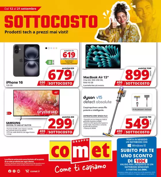 Volantino Comet | SOTTOCOSTO da Comet! | 2025-09-12T00:00:00.000Z - 2025-09-21T00:00:00.000Z