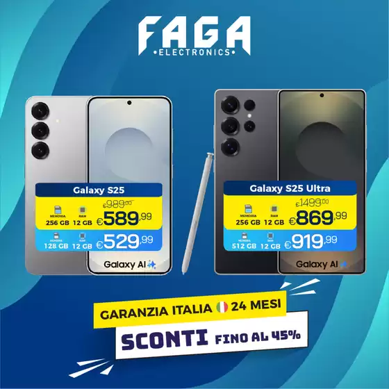 Sconti fino al 45%