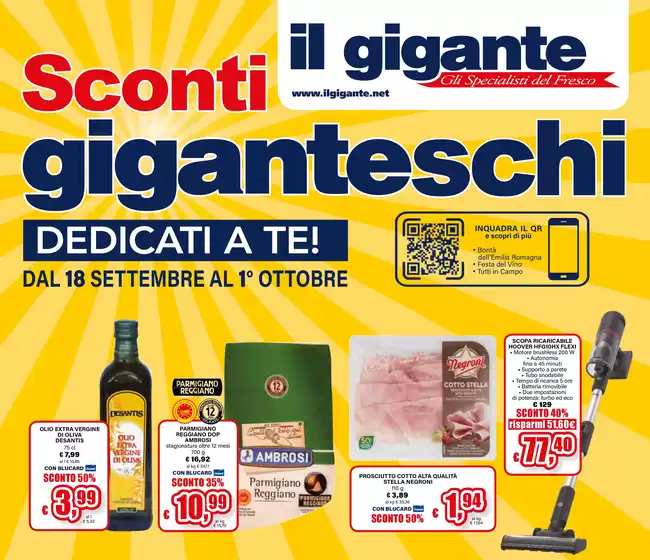 Sconti giganteschi