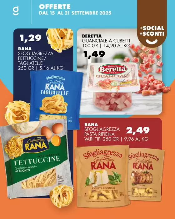 OFFERTE DAL 15 AL 21 SETTEMBRE 2025