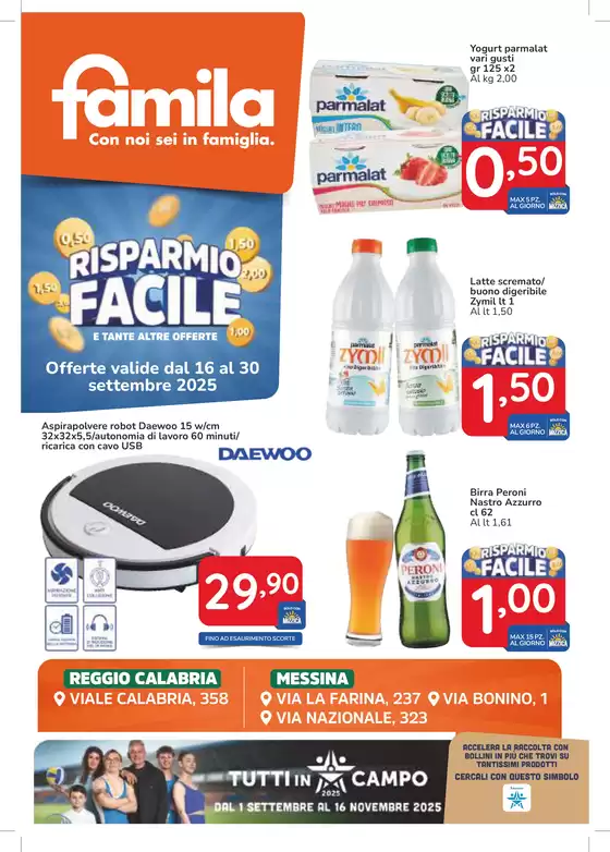 Volantino Famila Superstore | Risparmio facile | 2025-09-16T00:00:00.000Z - 2025-09-30T00:00:00.000Z