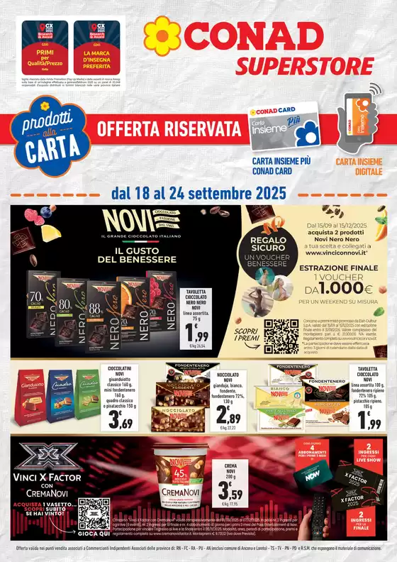 Volantino Conad Superstore a Pesaro | PRODOTTI ALLA CARTA | 2025-09-18T00:00:00.000Z - 2025-09-24T00:00:00.000Z