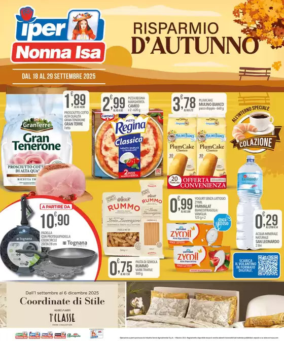 Volantino Iper Nonna Isa | Risparmio d'autunno | 2025-09-18T00:00:00.000Z - 2025-09-29T00:00:00.000Z