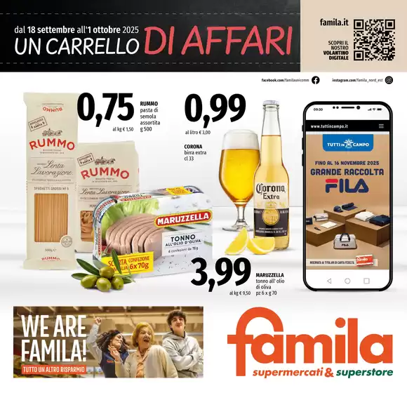 Un carrello di affari