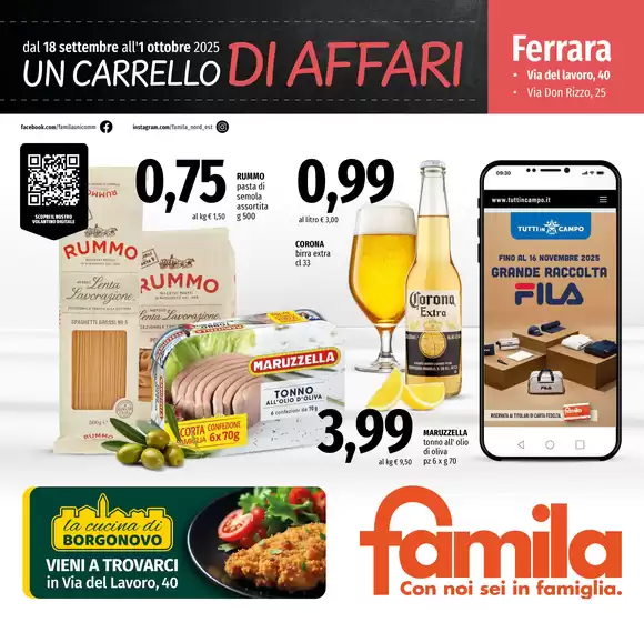 Un carrello di affari