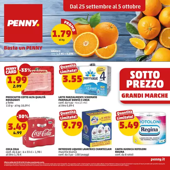 Volantino PENNY a Santhià | Sotto prezzo | 2025-09-25T00:00:00.000Z - 2025-10-05T00:00:00.000Z