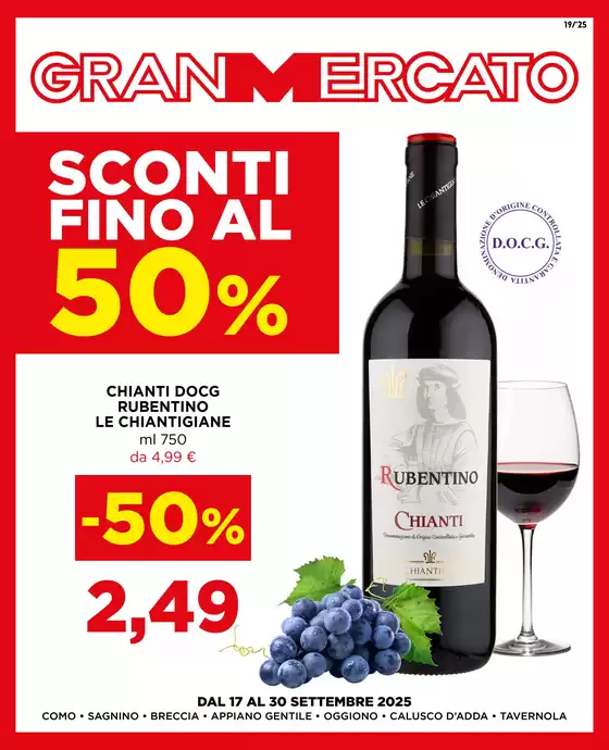 Sconti fino al 50%