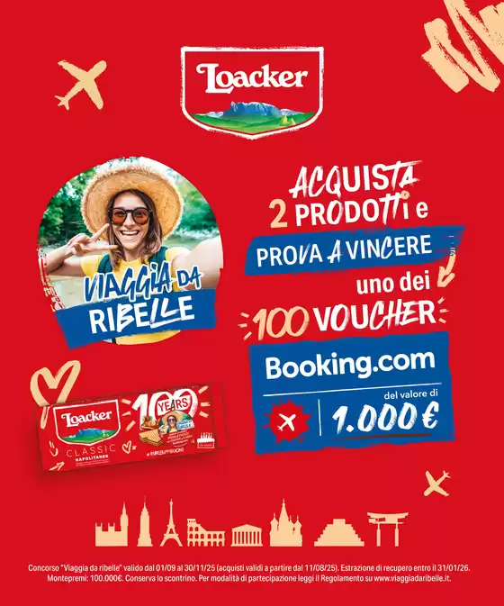 Volantino Loacker | Viaggia da ribelle | 2025-09-19T00:00:00.000Z - 2025-10-31T00:00:00.000Z