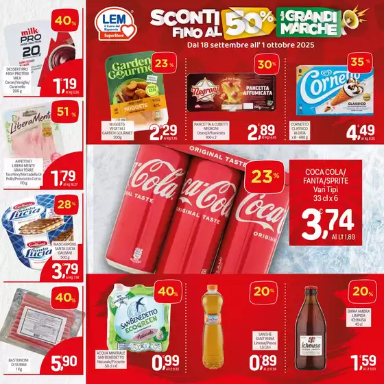 Sconti fino al 50%