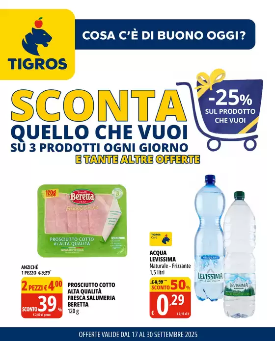 Volantino Tigros a Vercelli | SCONTA QUELLO CHE VUOI | 2025-09-18T00:00:00.000Z - 2025-09-30T00:00:00.000Z