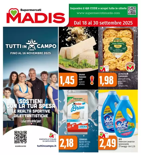 Dal 18 al 30 settembre 2025