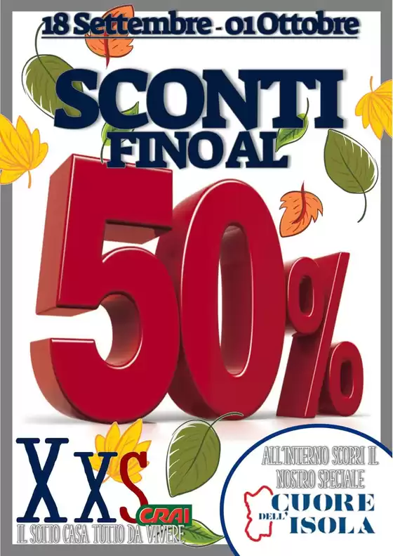 Sconti fino al 50%
