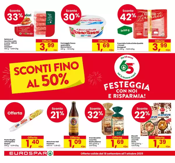 Sconti fino al 50%