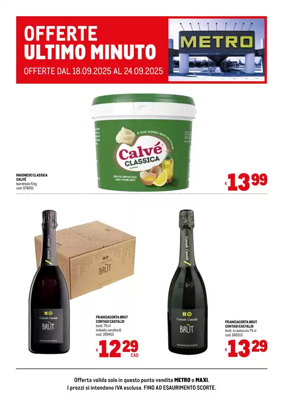 Volantino Metro | Offerte ultimo minuto | 2025-09-18T00:00:00.000Z - 2025-09-24T00:00:00.000Z