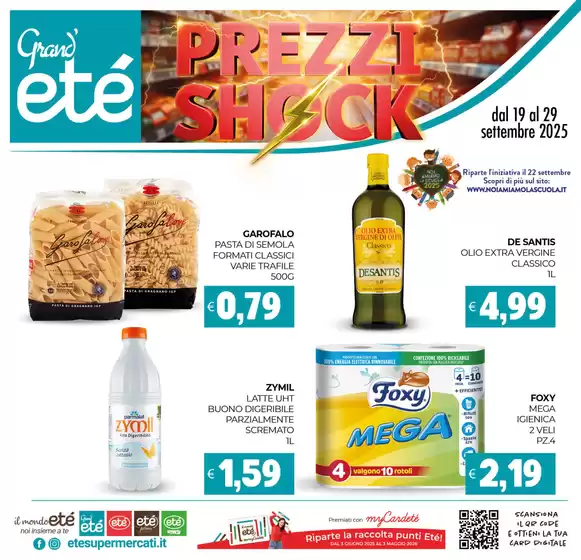 Volantino Etè | Prezzi Shock | 2025-09-19T00:00:00.000Z - 2025-09-29T00:00:00.000Z