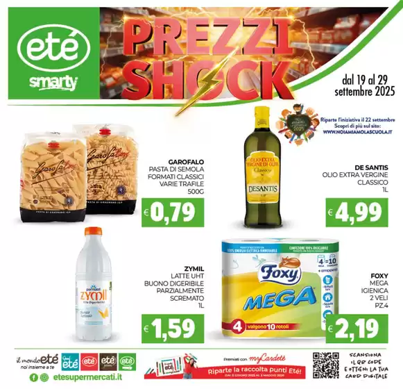Volantino Etè a Scafati | Prezzi Shock | 2025-09-19T00:00:00.000Z - 2025-09-29T00:00:00.000Z