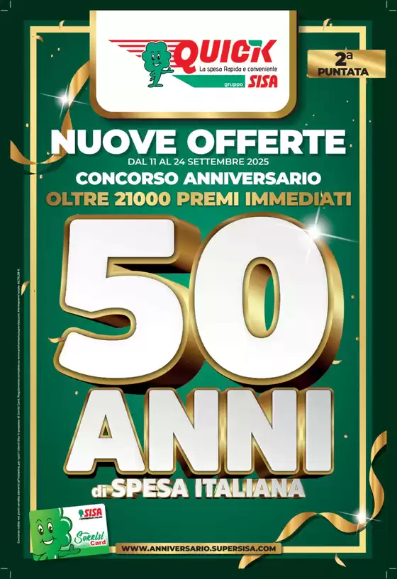 Volantino Quick Sisa | Nuove offerte | 2025-09-18T00:00:00.000Z - 2025-09-24T00:00:00.000Z