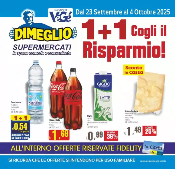 Volantino Dimeglio a Arnesano | 1+1 Cogli il Risparmio! | 2025-09-19T00:00:00.000Z - 2025-10-04T00:00:00.000Z