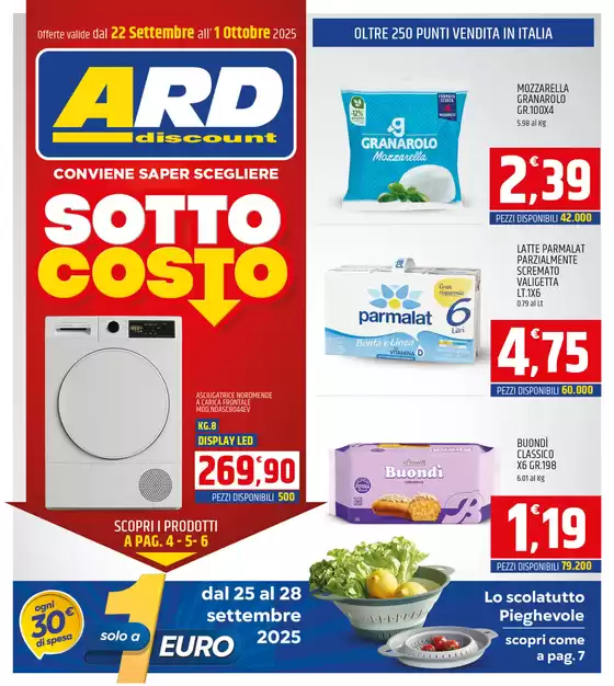 Volantino ARD Discount a Lavis | Sottocosto | 2025-09-22T00:00:00.000Z - 2025-10-01T00:00:00.000Z
