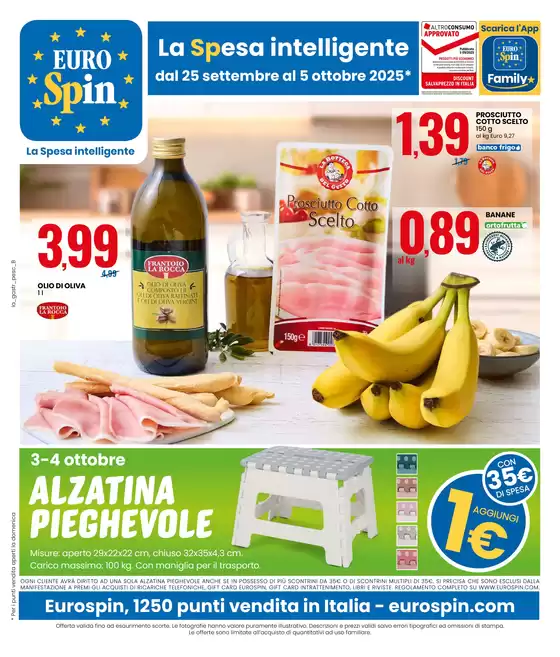 Volantino Eurospin | La spesa intelligente | 2025-09-25T00:00:00.000Z - 2025-10-05T00:00:00.000Z