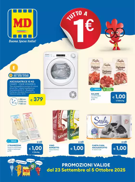 Volantino MD a Sanremo | Tutto a 1€ | 2025-09-23T00:00:00.000Z - 2025-10-05T00:00:00.000Z