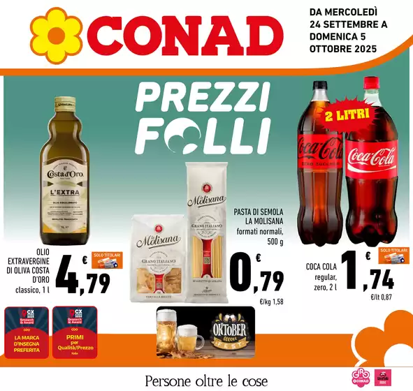 Volantino Conad | PREZZI FOLLI | 2025-09-24T00:00:00.000Z - 2025-10-05T00:00:00.000Z