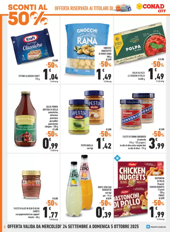 Sconti al 50%