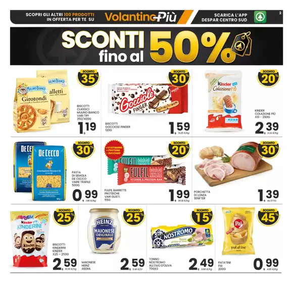 Sconti fino al 50%