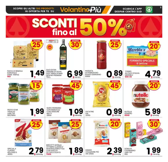 Sconti fino al 50%