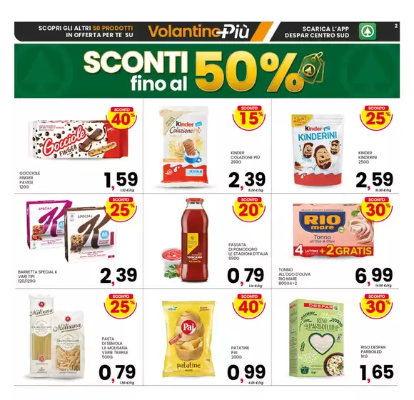 Sconti fino al 50%