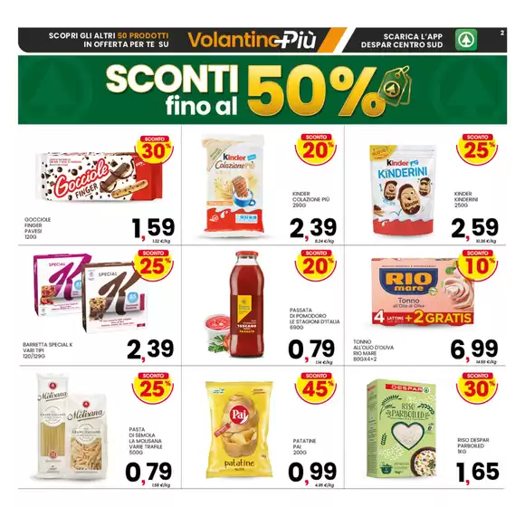 Sconti fino al 50%