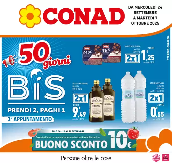 Volantino Conad | 50 giorni BIS | 2025-09-24T00:00:00.000Z - 2025-10-07T00:00:00.000Z