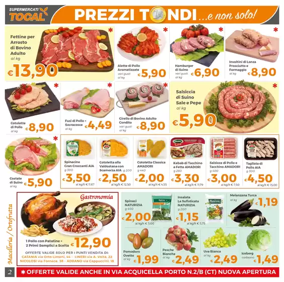 Prezzi tondi