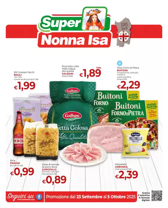 Promozione dal 23 settembre al 5 ottobre