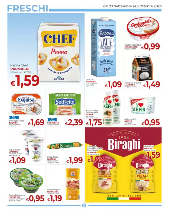 Promozione dal 23 settembre al 5 ottobre