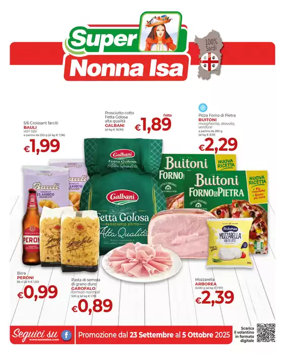 Promozione dal 23 settembre al 5 ottobre