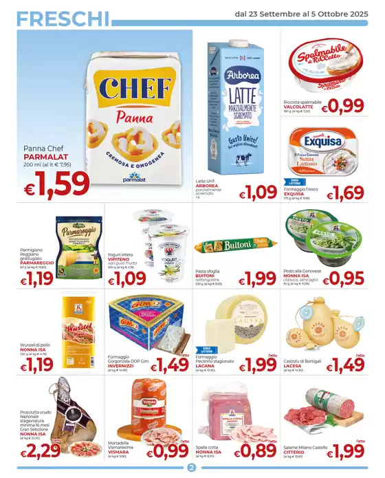 Promozione dal 23 settembre al 5 ottobre