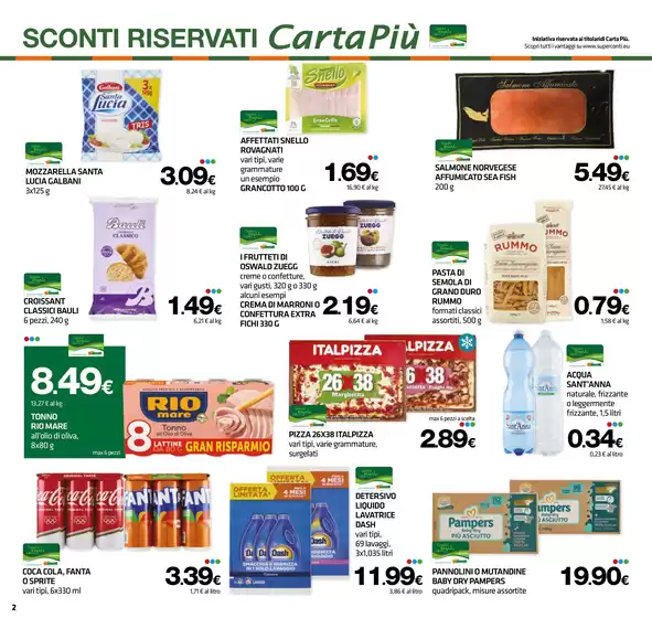 OFFERTE VALIDE DAL 25.09 ALL’ 08.10.2025 