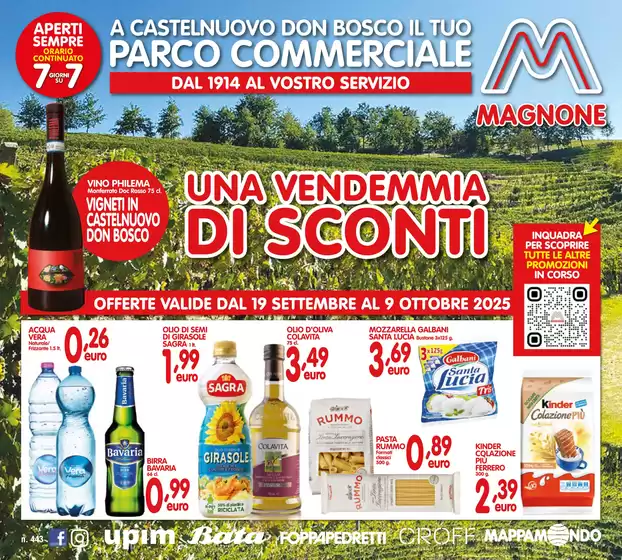 Una vendemmia di sconti