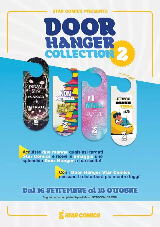 Dal 16 settembre al 13 ottobre