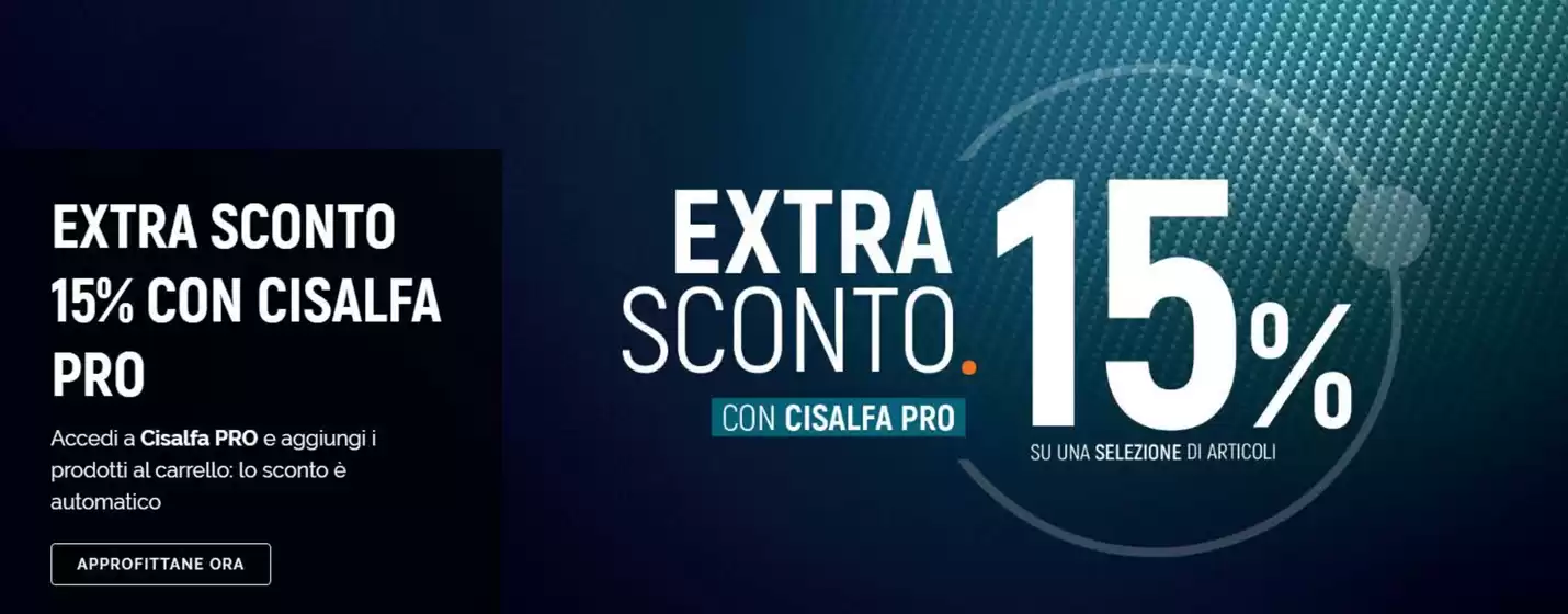 Extra sconto 15%