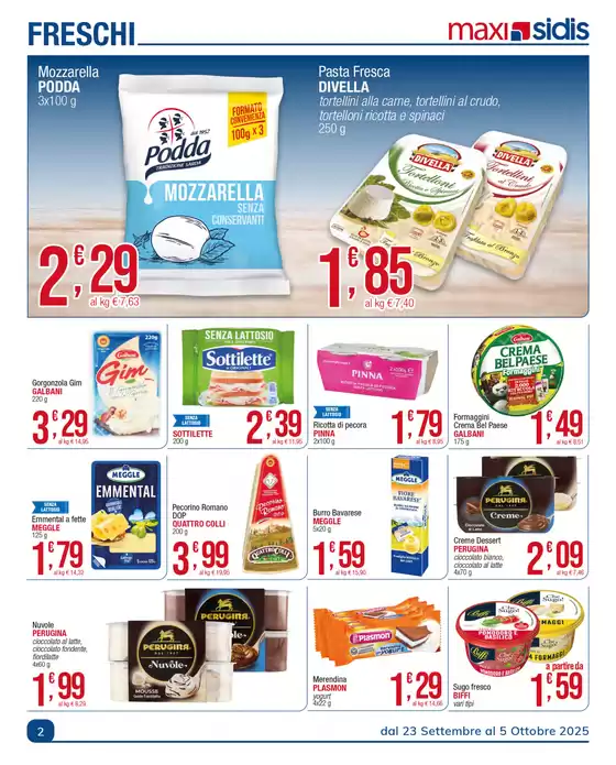 Offerte valide dal 23 settembre al 5 ottobre