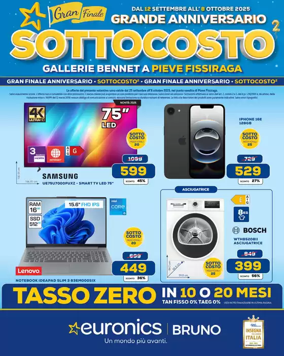Volantino Euronics a Nicosia | Sottocosto Gran Finale | 2025-09-25T00:00:00.000Z - 2025-10-08T00:00:00.000Z