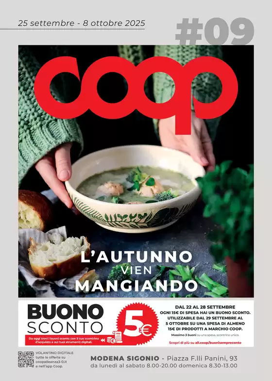 Volantino Coop a Paulilatino | L'autunno vien mangiando | 2025-09-25T00:00:00.000Z - 2025-10-08T00:00:00.000Z