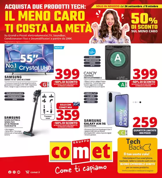 Volantino Comet a Roccalbegna | Da Comet il meno caro lo paghi la metà | 2025-09-26T00:00:00.000Z - 2025-10-08T00:00:00.000Z