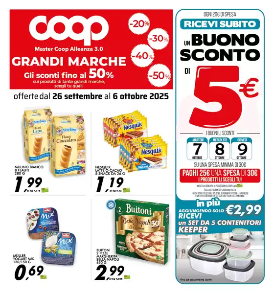 Volantino Coop | offerte dal 26 settembre al 6 ottobre 2025 | 2025-09-26T00:00:00.000Z - 2025-10-06T00:00:00.000Z