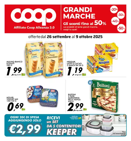 Volantino Coop | offerte dal 26 settembre al 9 ottobre 2025 | 2025-09-26T00:00:00.000Z - 2025-10-09T00:00:00.000Z