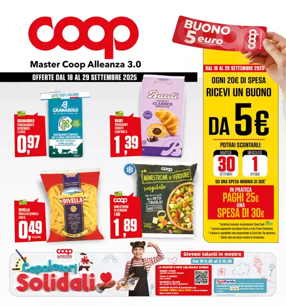 Volantino Coop | offerte dal 18 settembre al 9 ottobre 2025 | 2025-09-26T00:00:00.000Z - 2025-09-29T00:00:00.000Z