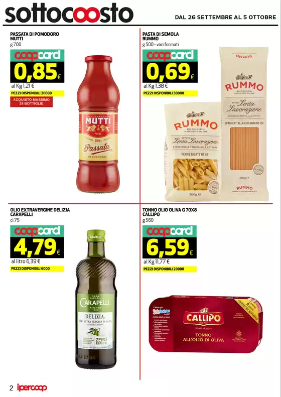 dal 26 settembre AL 7 OTTOBRE
