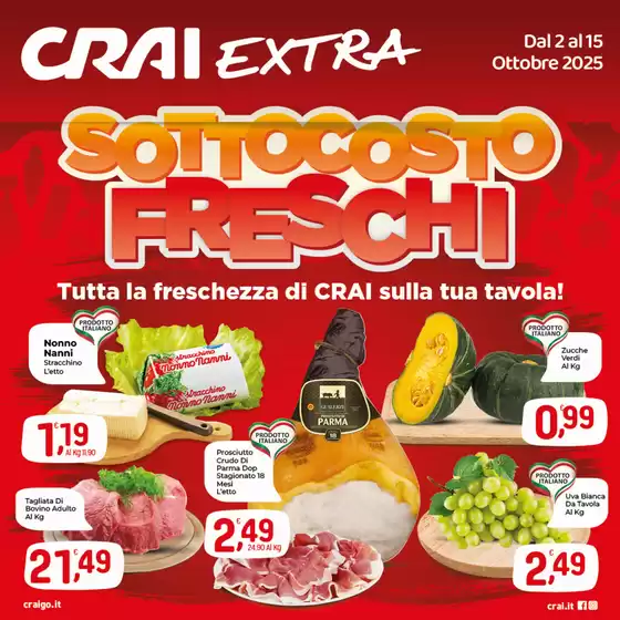 Volantino Crai a Samugheo | Sottocosto freschi  | 2025-10-02T00:00:00.000Z - 2025-10-15T00:00:00.000Z